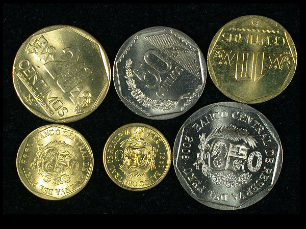 Peru Set of 6 Coins
